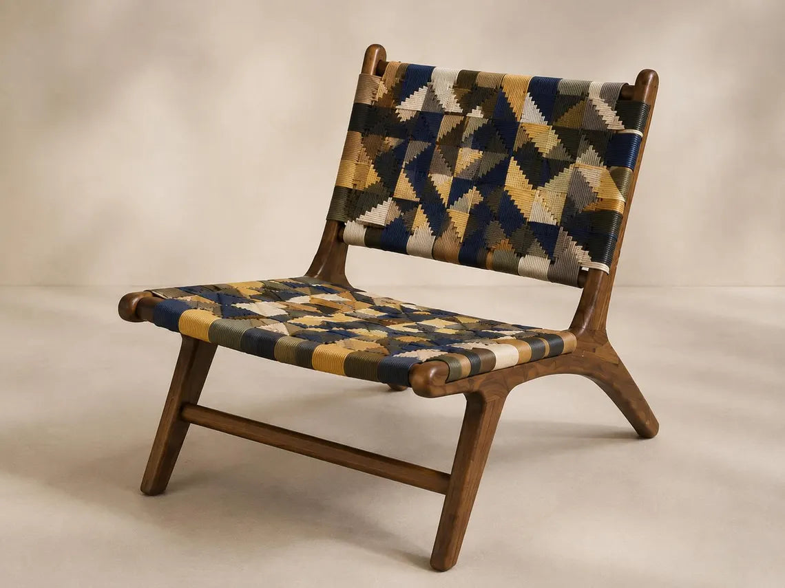 Moroccan Woven Cord Stool