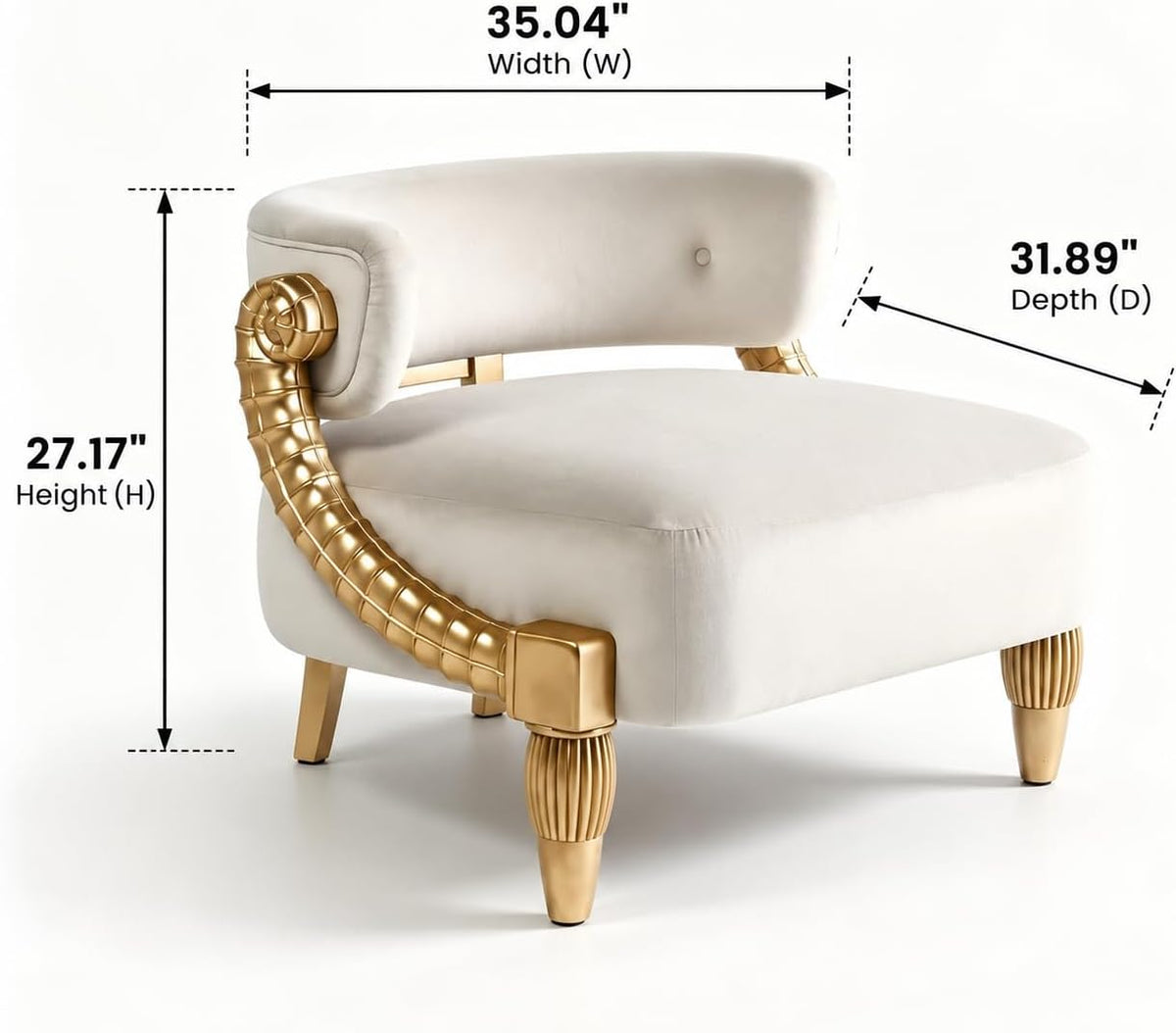 Luxury Velvet Accent Chair