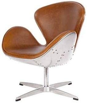 Luxury Vintage Aviator Swan Lounge Chair