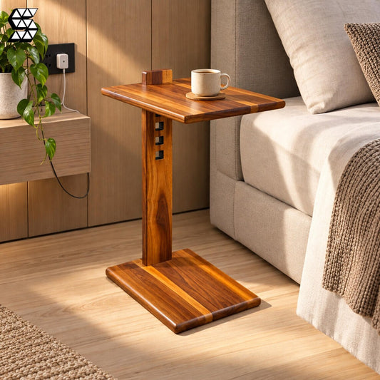 Solid Teak C-Table