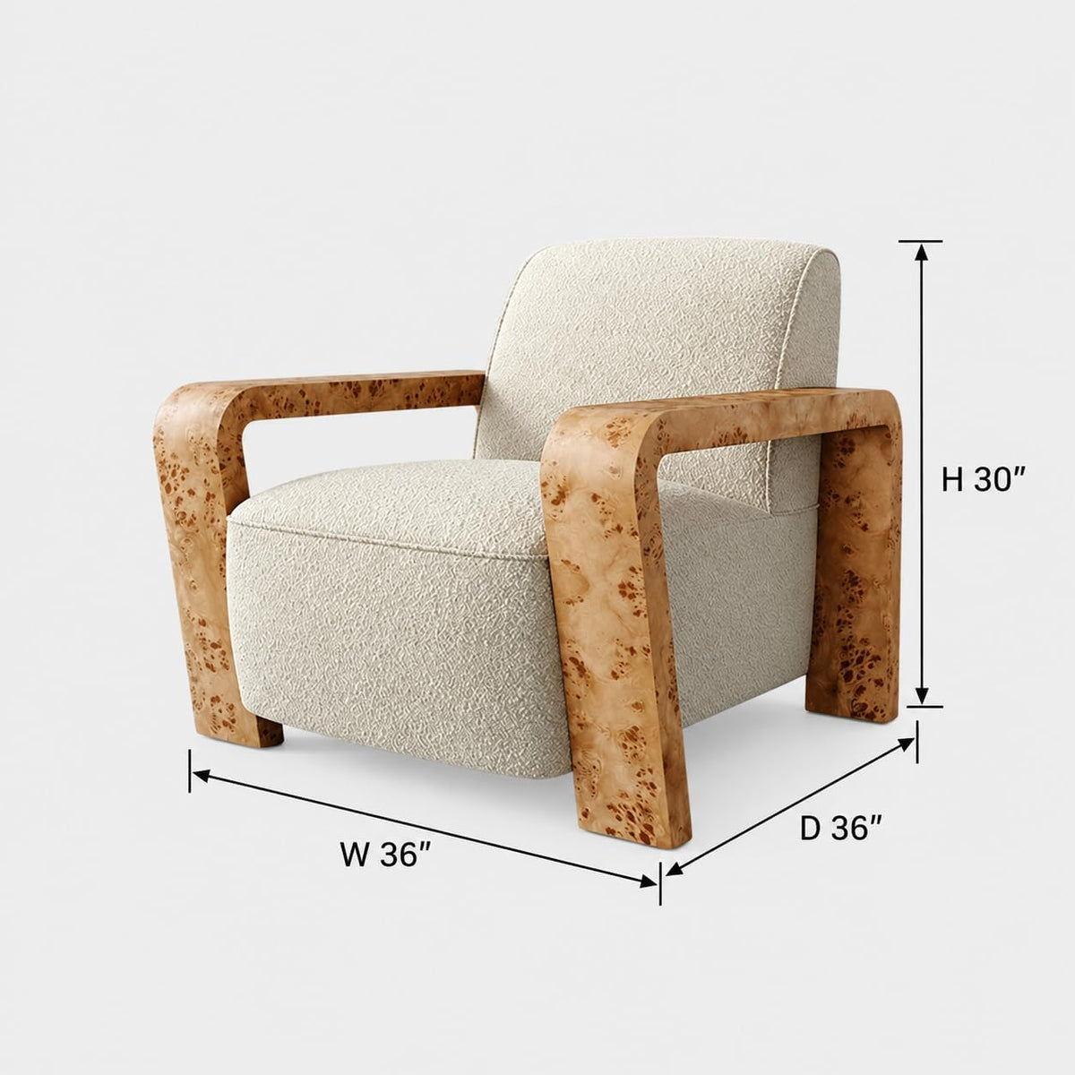 Modern Upholstered Lounge Chair