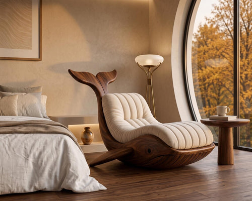 Whale Walnut Lounge Chair