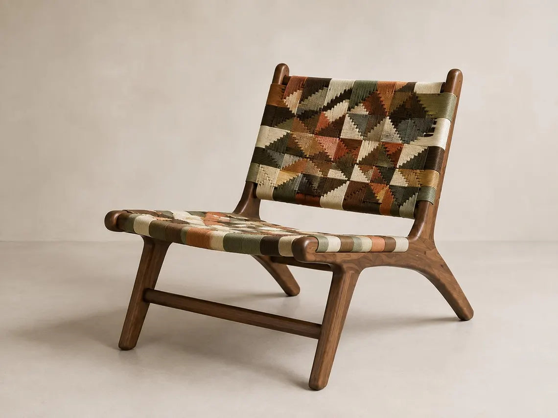 Moroccan Woven Cord Stool