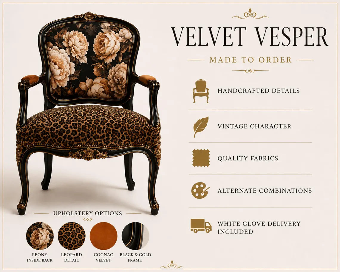 Luxury Leopard Accent Chair