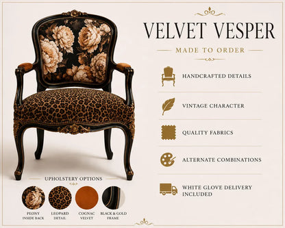 Luxury Leopard Accent Chair