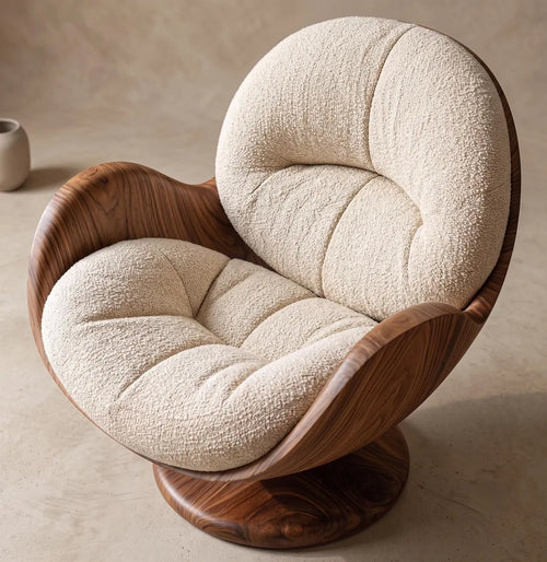 Solid Teak Lounge Chair