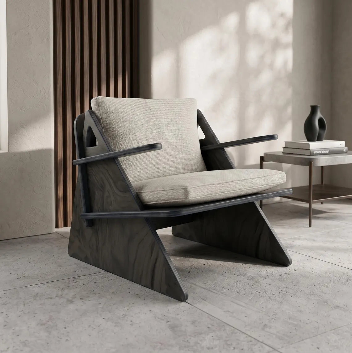 Modern Wooden Lounge Chair