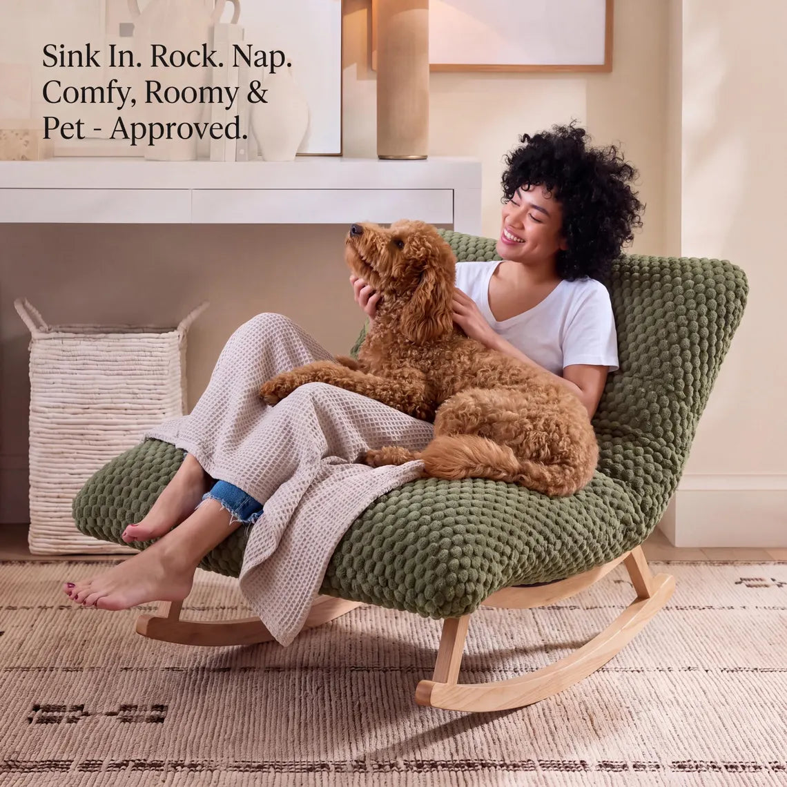 Oversized Cozy Rocking Chair