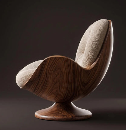 Solid Teak Lounge Chair