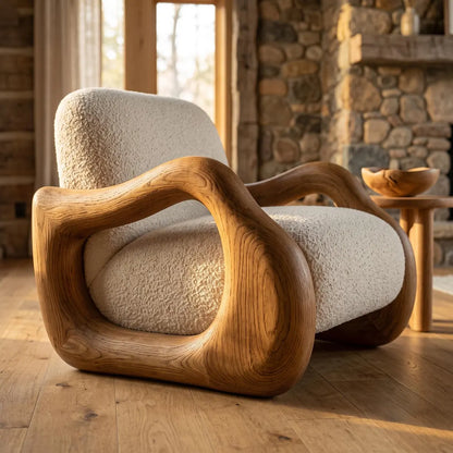 Mango Wood Lounge Chair