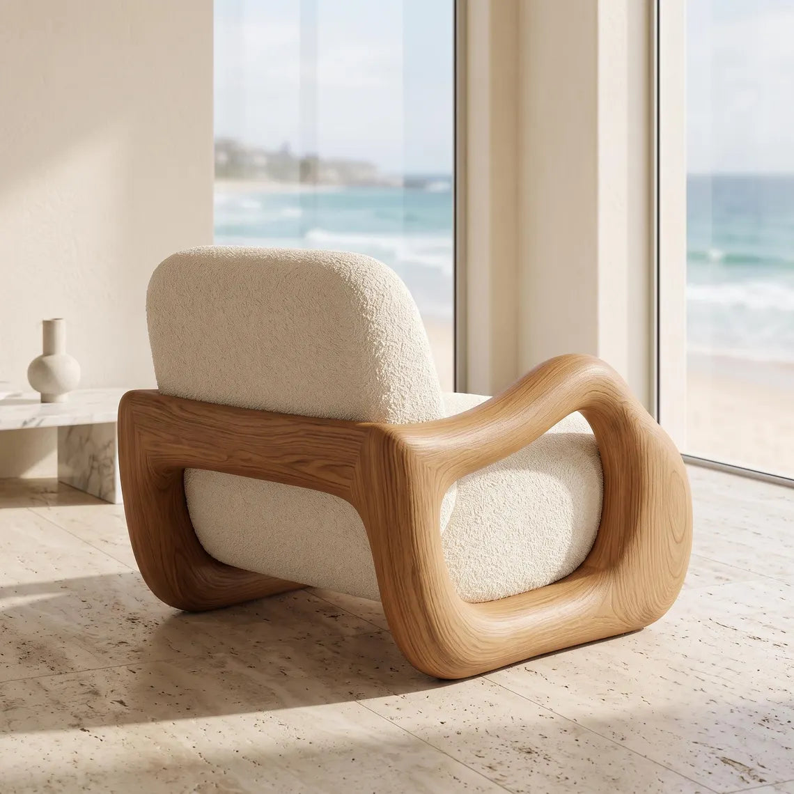 Mango Wood Lounge Chair