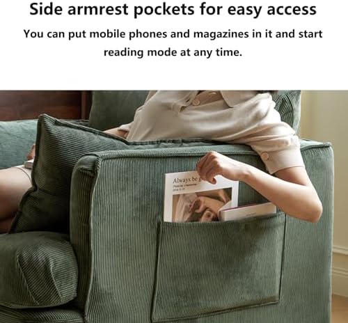 Oversized Corduroy Lounge Chair