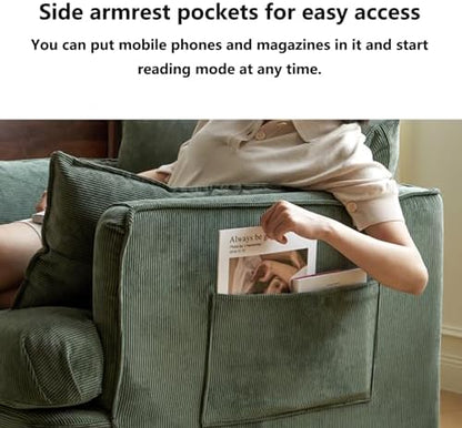 Oversized Corduroy Lounge Chair