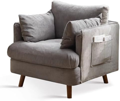 Oversized Corduroy Lounge Chair