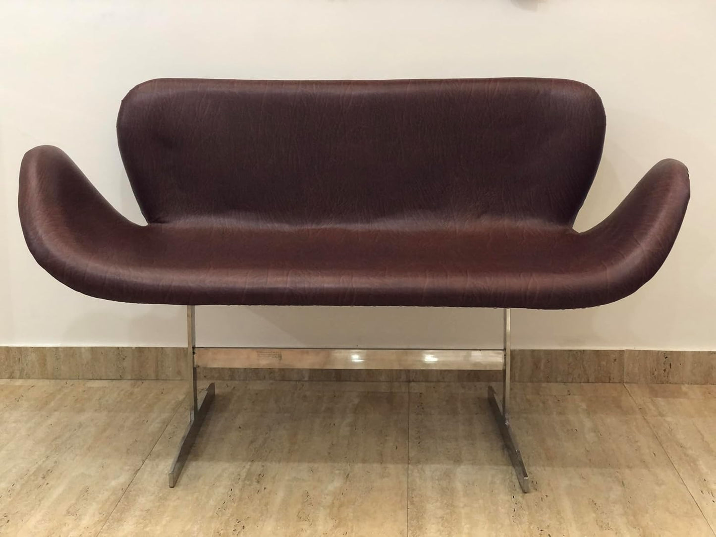 Luxury Brown Aviator Leather Armchair