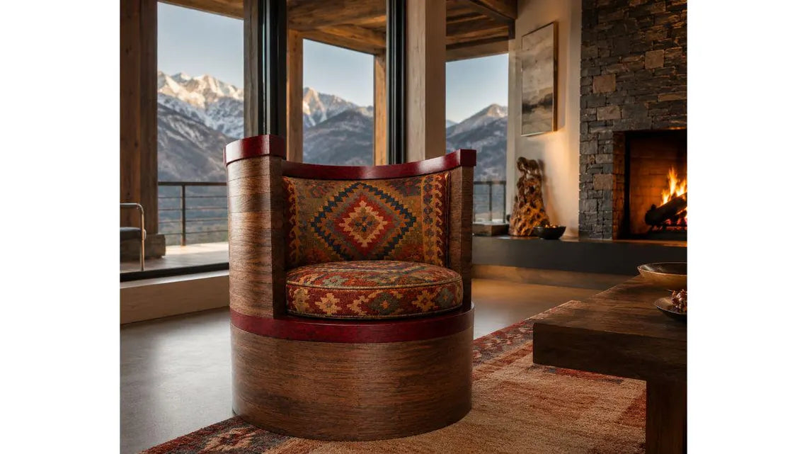Cirque Walnut Lounge Chair