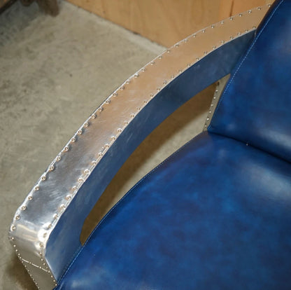 Blue Aviator Rocket Armchair