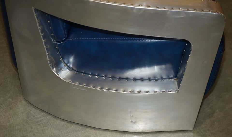 Blue Aviator Rocket Armchair