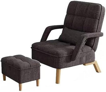Modern Armchair with Ottoman