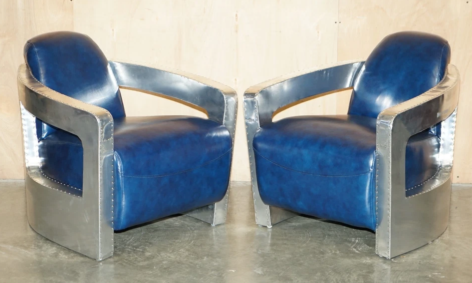 Blue Aviator Rocket Armchair