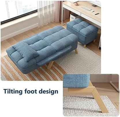 Modern Armchair with Ottoman