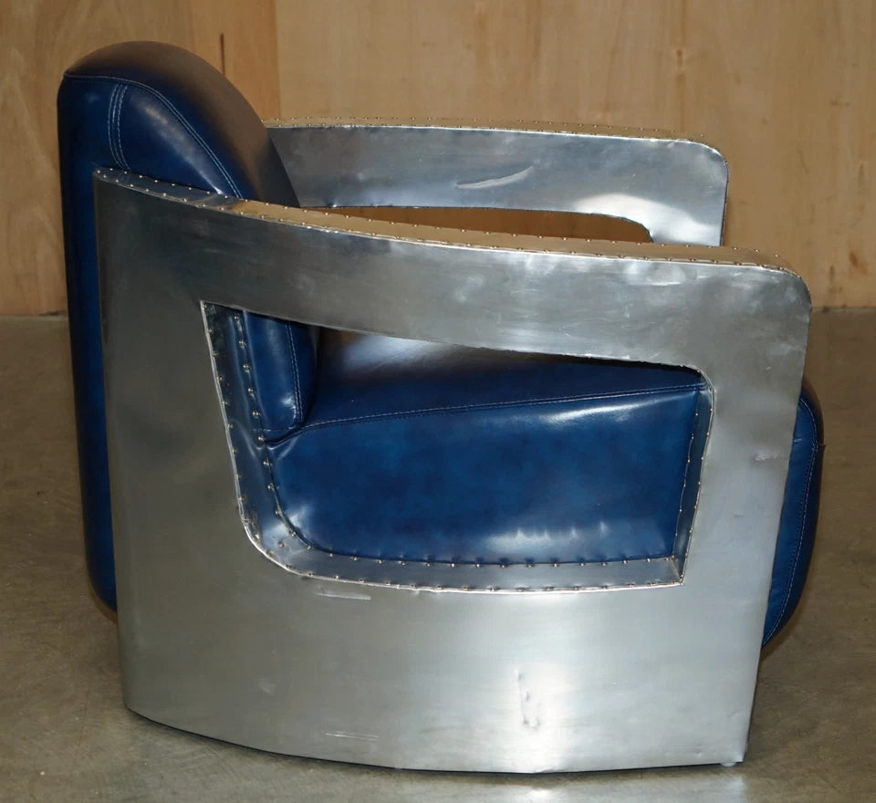 Blue Aviator Rocket Armchair