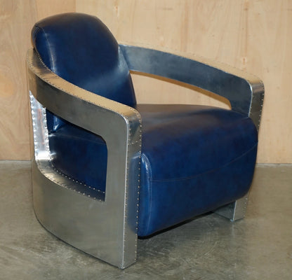 Blue Aviator Rocket Armchair