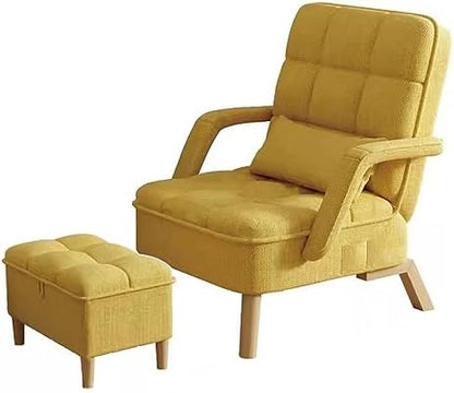 Modern Armchair with Ottoman