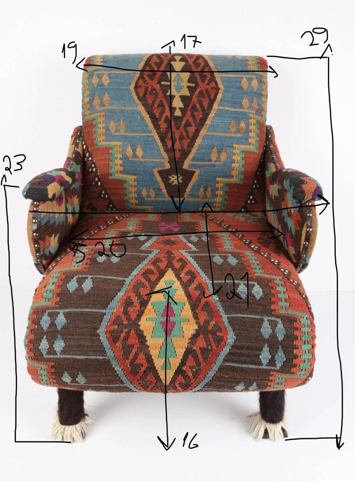 Vintage Kilim Armchair