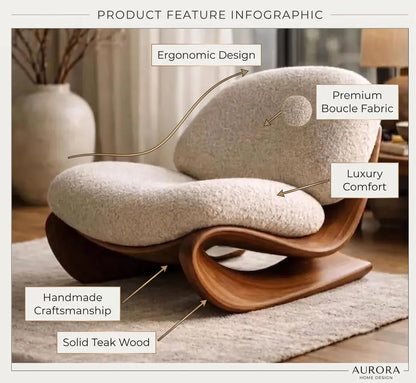 Teak Wood Lounge Chair