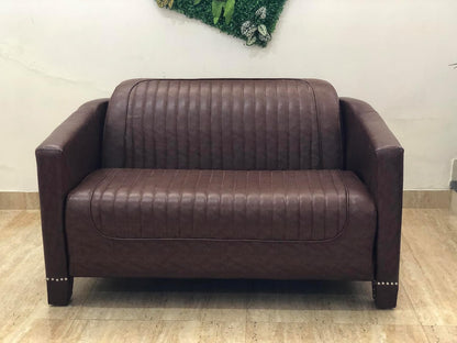 Luxury Brown Leather Aviator Armchair