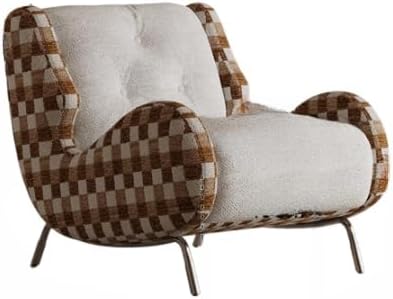 Oversized Checkered Armchair