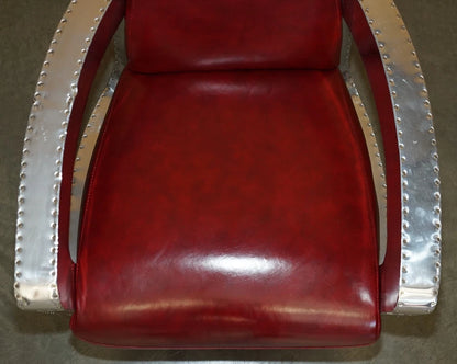 Red Wine Aviator Rocket Chair