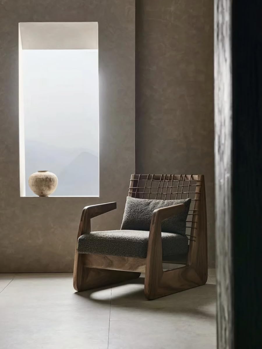 Modern Solid Wood Lounge Chair