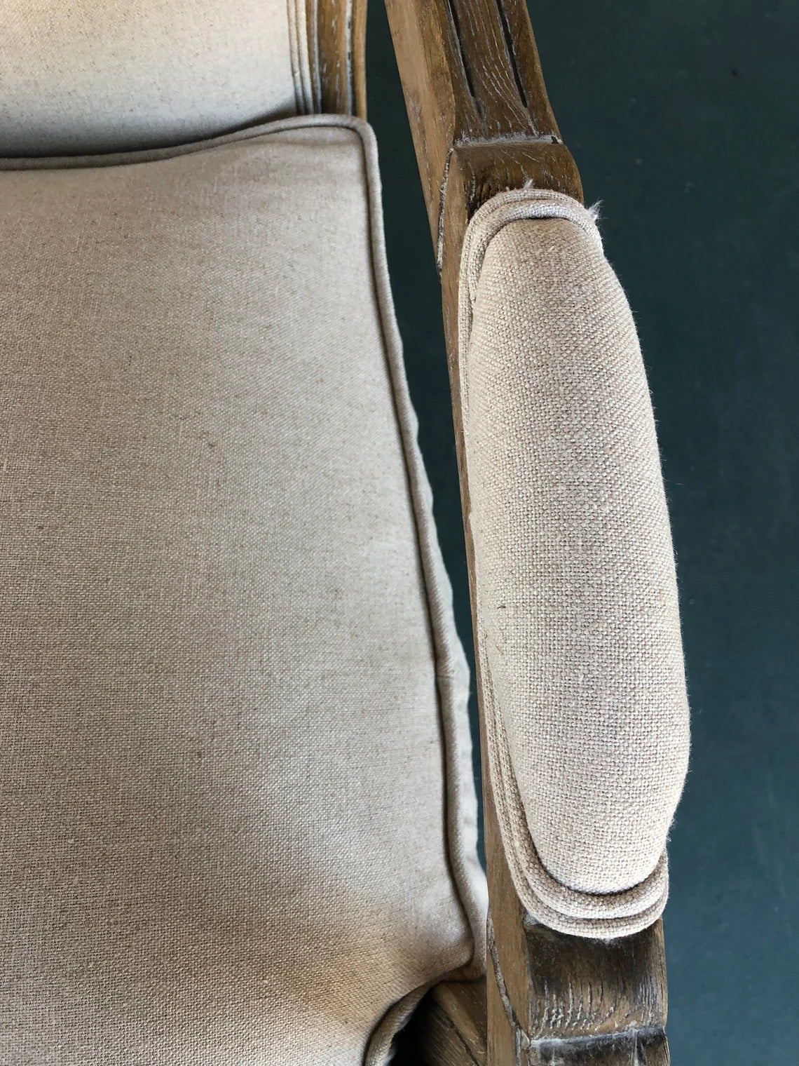 Modern Linen Accent Armchair