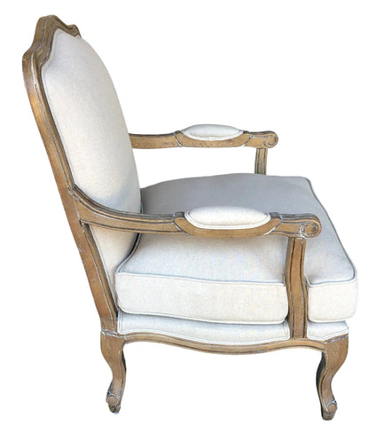 Modern Linen Accent Armchair