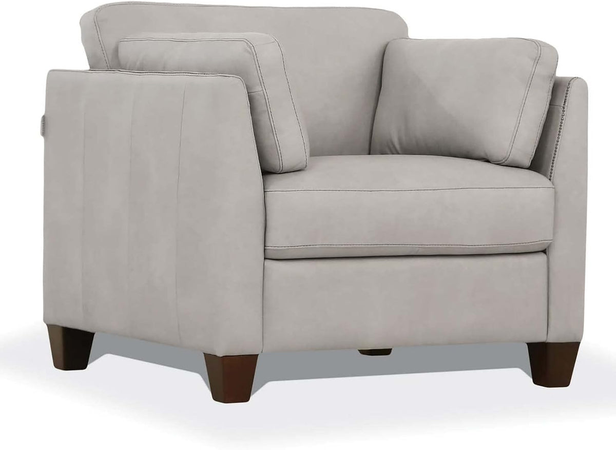 Luxury Modern Leather Upholstered Armchair