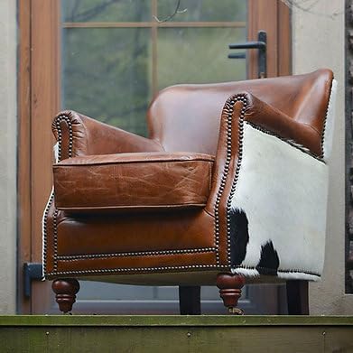 Vintage Cowhide Armchair
