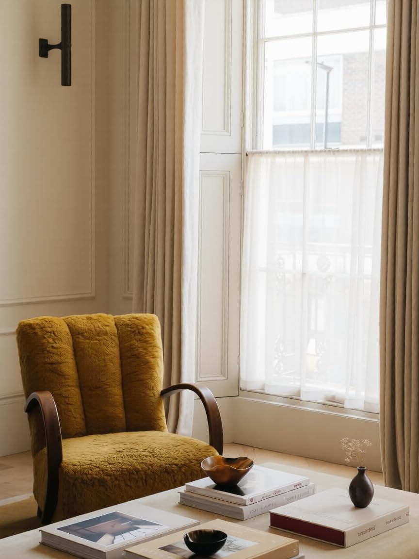 Luxury Shearling Accent Chair