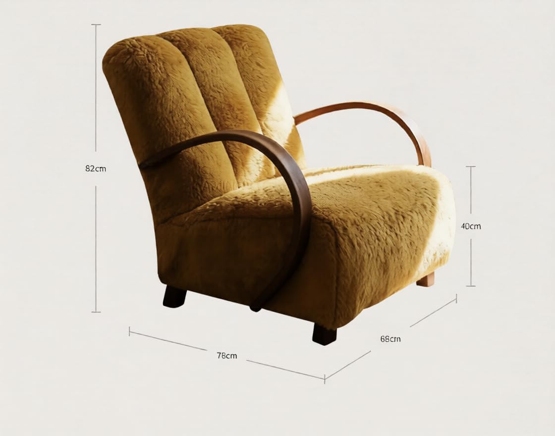 Luxury Shearling Accent Chair