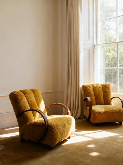Luxury Shearling Accent Chair