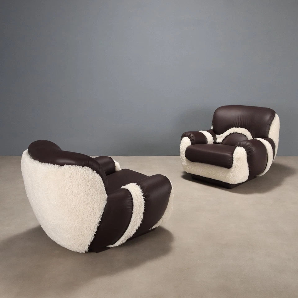 Vintage Italian Leather Armchair