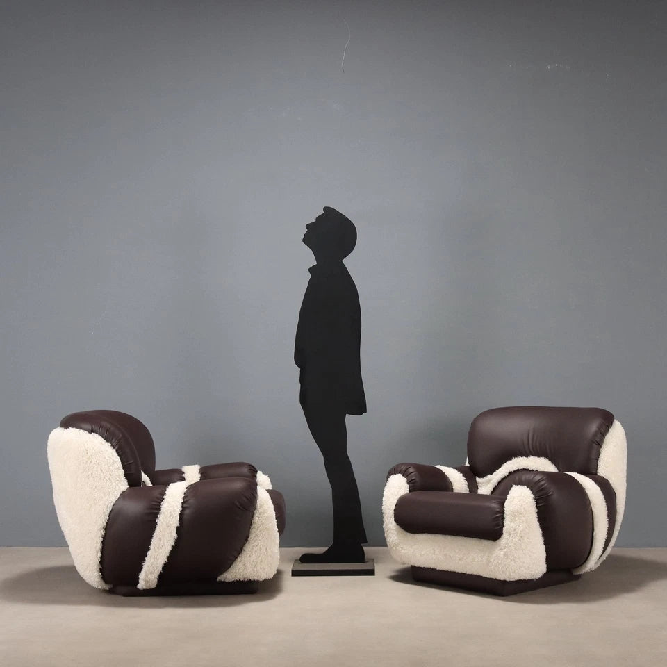 Vintage Italian Leather Armchair