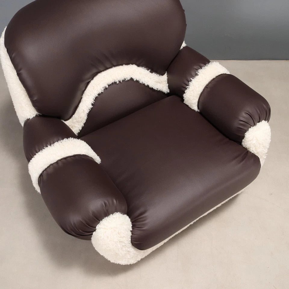 Vintage Italian Leather Armchair