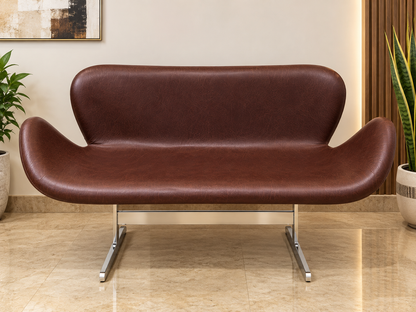 Luxury Brown Aviator Leather Armchair