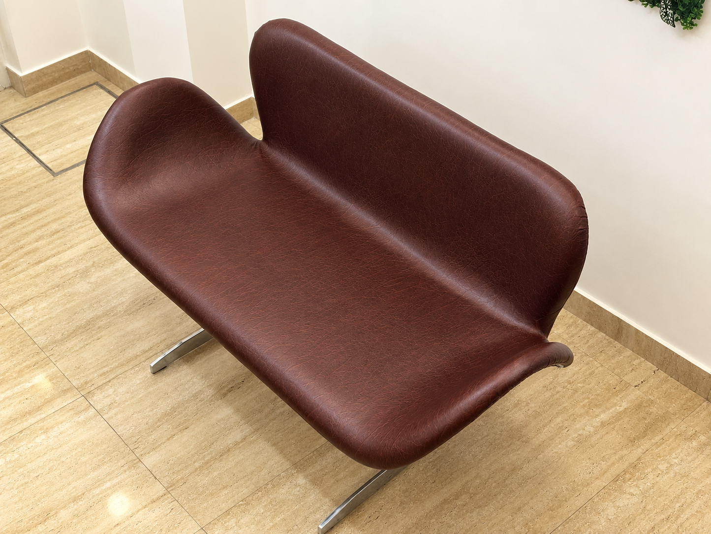 Luxury Brown Aviator Leather Armchair