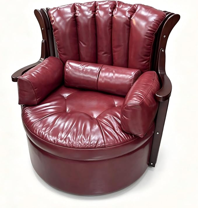 Burgundy Luxury Leather Armchair