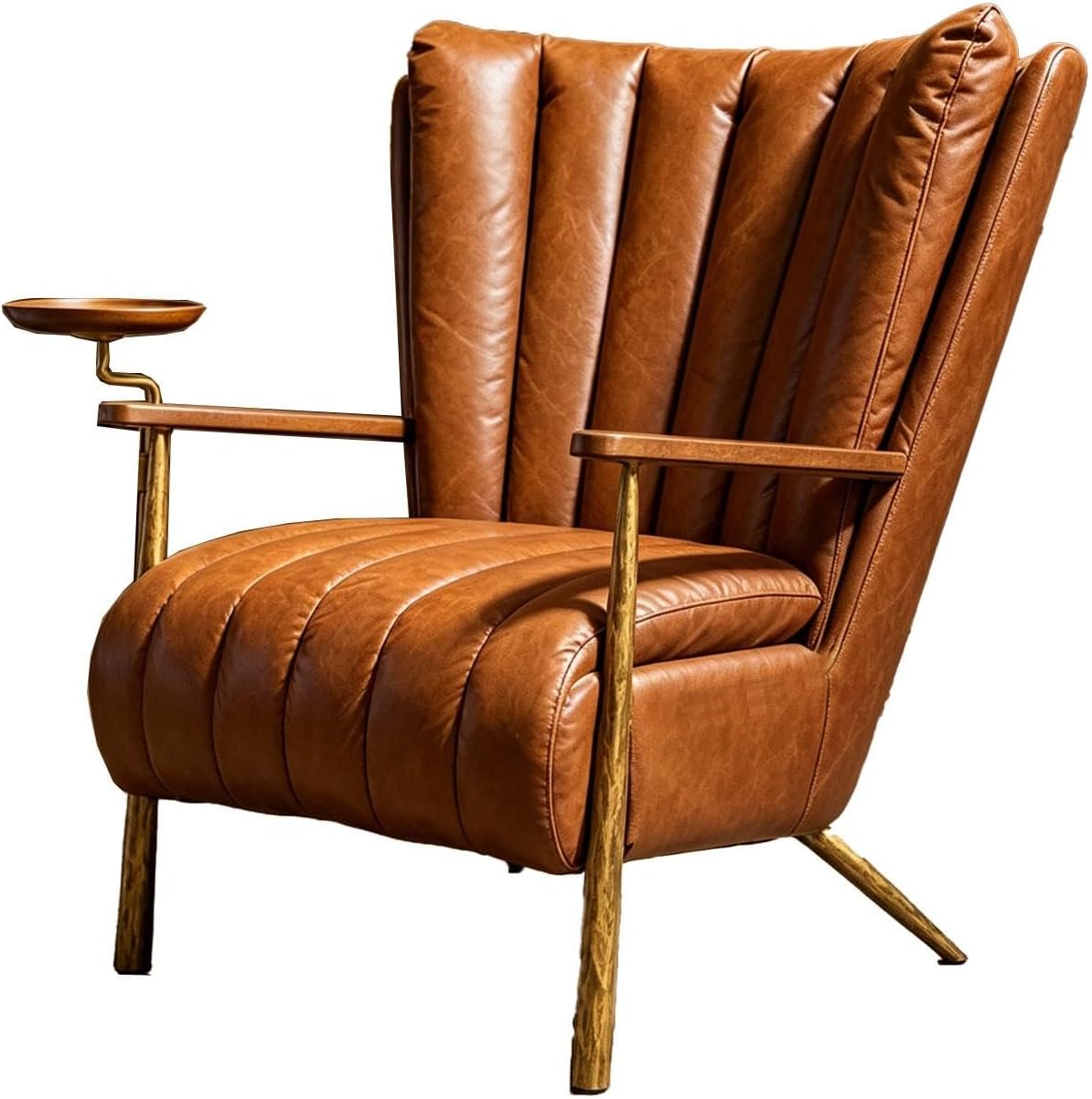 Mid-Century Leather Lounge Chair
